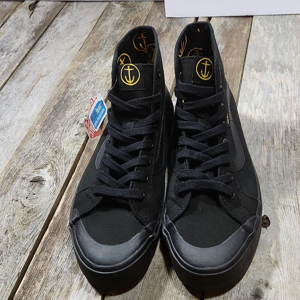 Vans Rare Black Ball HI SF Captain Fin Black/Black M7 VN-61_3